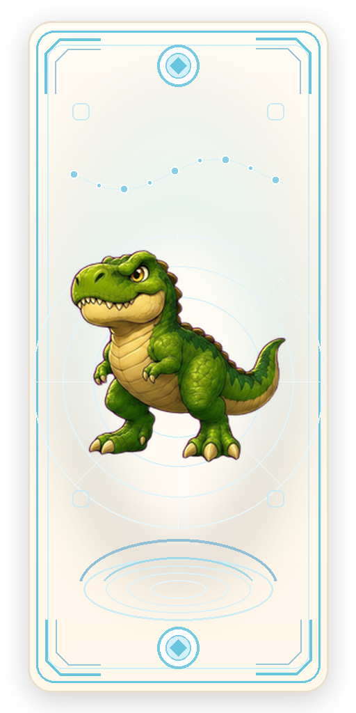 The failed fire stage on a collectible TokeyPal card